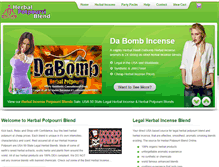 Tablet Screenshot of herbalpotpourriblend.com